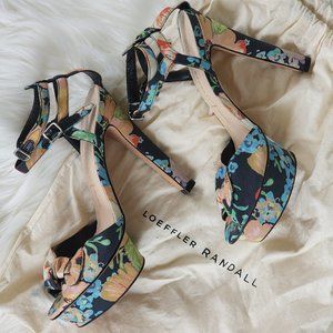 Loeffler Randall Floral Heel Sandal